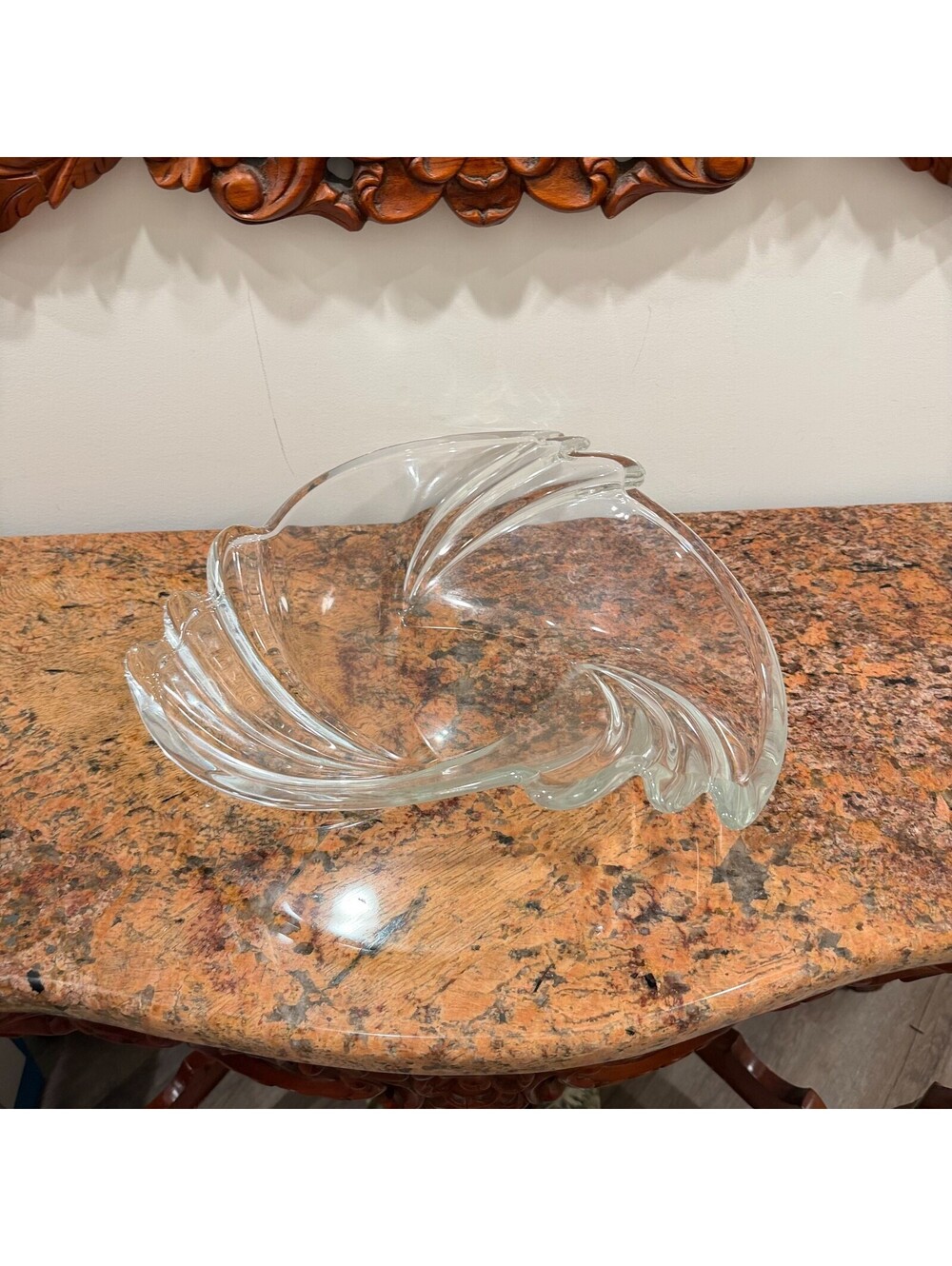 Vintage Mikasa "Swing" Crystal Swirl Bowl